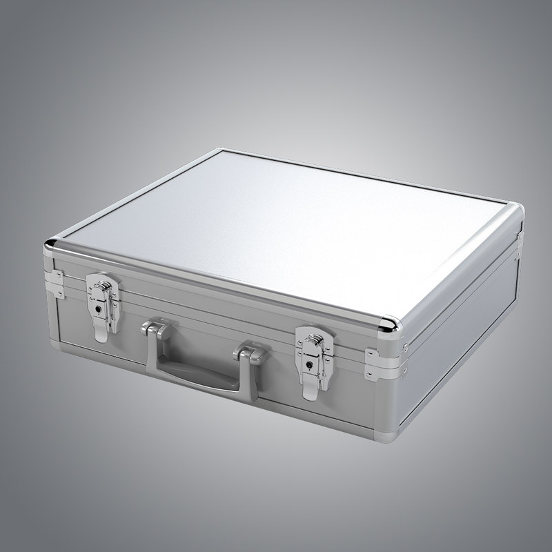 3d aluminum briefcase